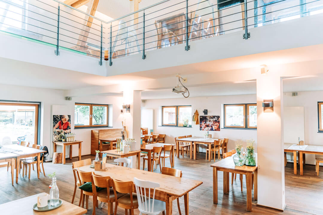 Gastraum des Familienrestaurants bei Gut Hügle