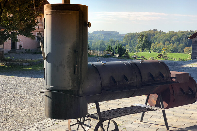 Ansicht: Grillbuffet auf Gut Hügle in Ravensburg am Bodensee
