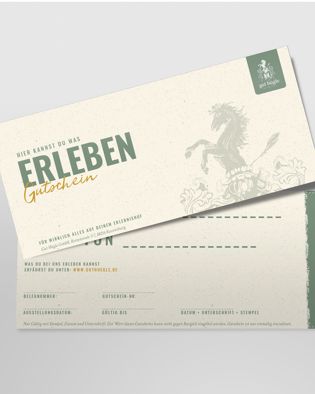 Gut Hügle Weihnachtsgutscheine