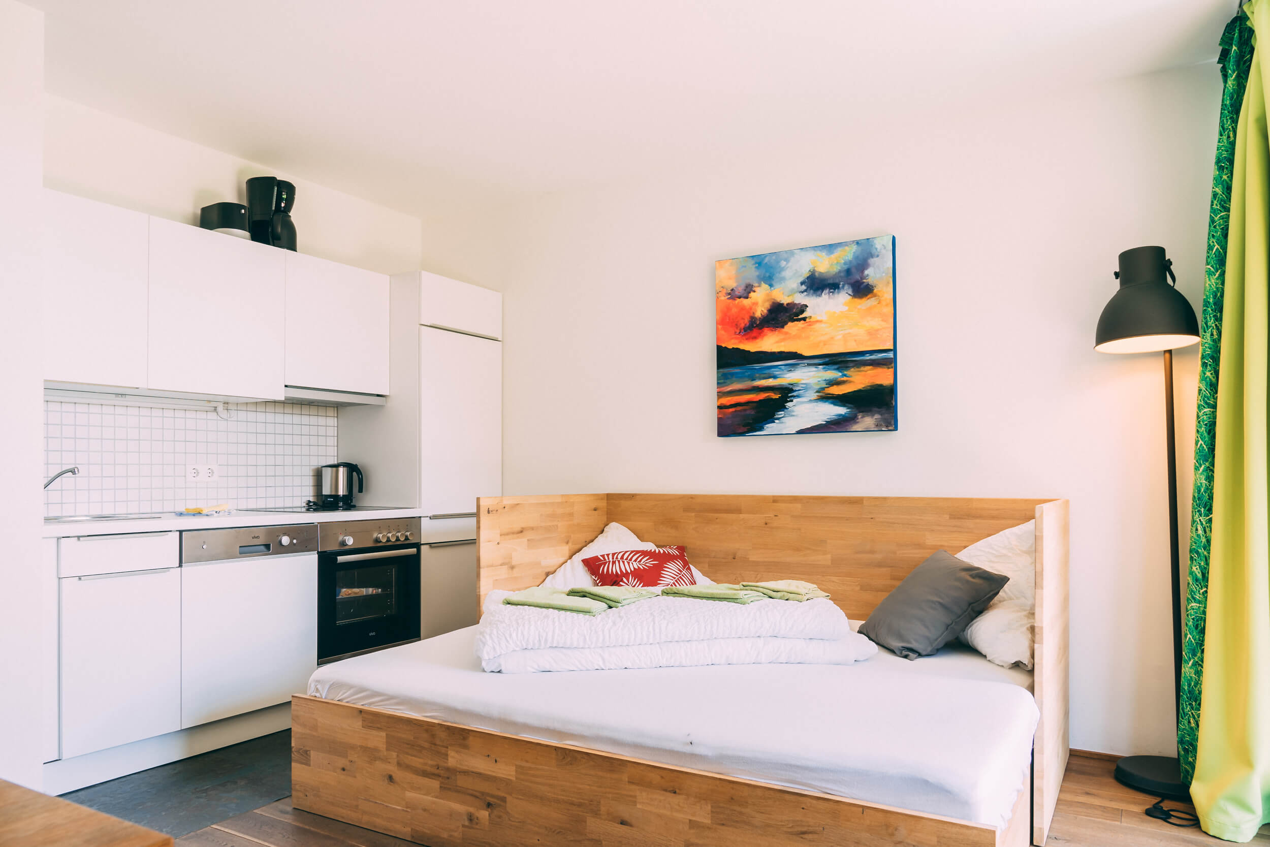Vy: semesterlägenhet vid Bodensjön: Familien Suite Terrasse | Gut Hügle